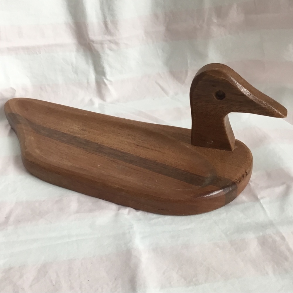 ✨Vintage Farmhouse Cottage Antique Wood Duck Decor Tray